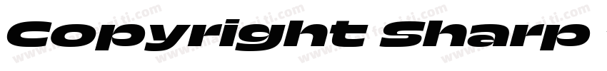 Copyright Sharp Typ字体转换